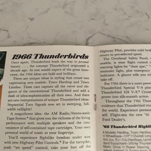 1966 Ford Fairlane Falcon Mustang Thunderbird Wagons Cars Sales Brochure - Picture 6 of 9